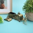 thumbnail image 4 of Caja de colección de dientes, caja de almacenamiento de pelo de Metal con forma de carro, adorno de regalo artesanal exquisito, 4 of 7