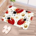 thumbnail image 5 of Ladybird Polyester Non-Slip Machine Washable Bath Rugs Office Mat Floor Mats, 5 of 6