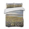 thumbnail image 2 of Quilts Full Size, Spring Floral Soft Comforter Bedding Set for Bed, Farmhouse Botanical Modern Oil Painting Lightweight Quilted Bedspread with Pillow Cover(2 Pieces) for All Season, 78x90 Inch, 2 of 6