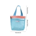 thumbnail image 3 of Mesh Storage Bag, Large Capacity Drainable Toiletry Bag for Travel, Portable Nylon Beach Tote with Breathable Design, Lightweight Swimming Bag for Pool and Outdoor Use, 3 of 6