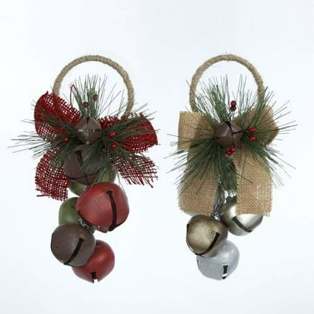Kurt Adler Metal Grape Bell Door Hanger Ornament