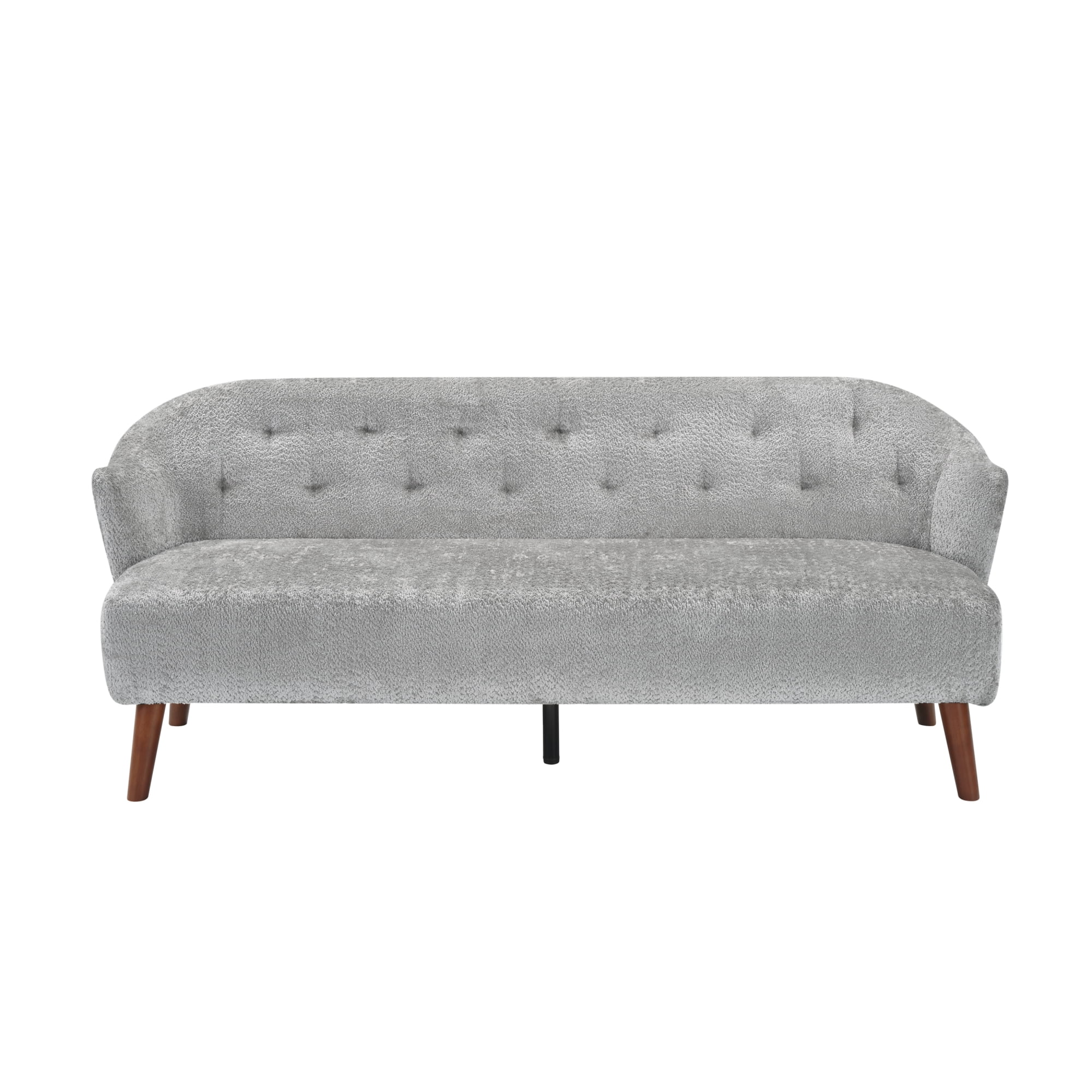 Leumius 73.6" 3-Seater Sofa, Modern Tufted Upholstered Couch Comfy Upholstered Sofa for Living Room, Apartment, Light Grey