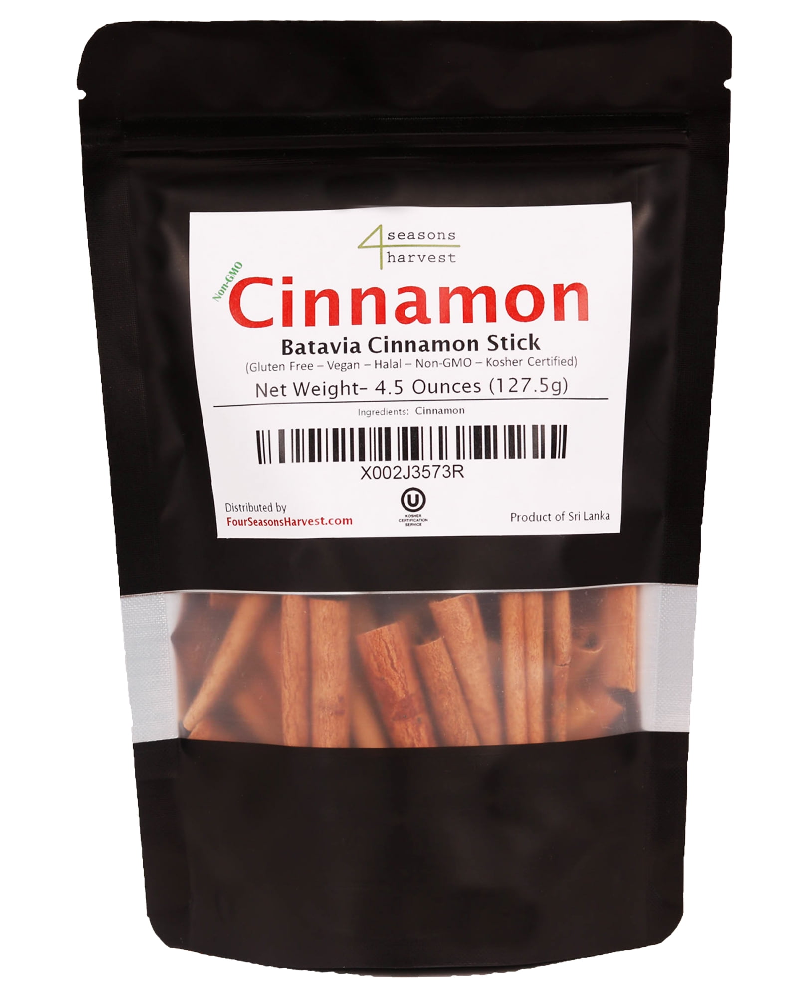 Four Seasons Harvest Cinnamon Sticks Batavia (NonGMO & Kosher
