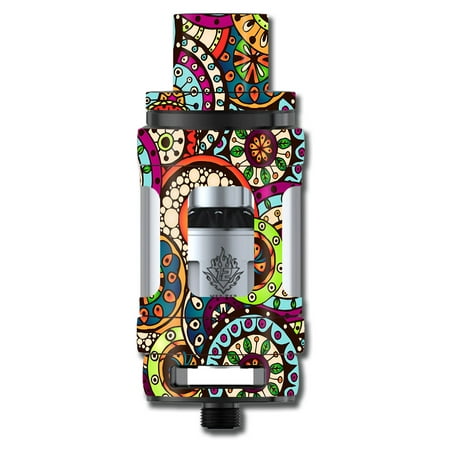 Skins Decals For Smok Tfv12 Cloud King Tank Vape Mod / Ethnic Circles (Best Vapes For Clouds Cheap)