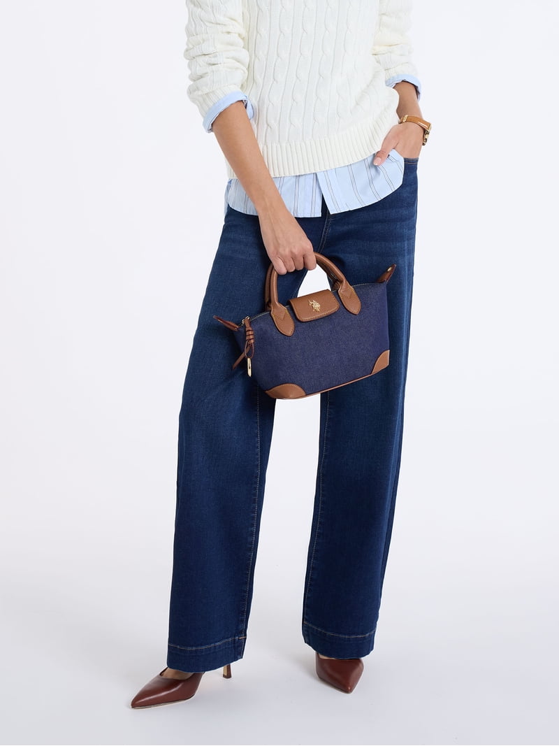 U.S. Polo Assn Women's Denim Legacy Crossbody - Walmart.com
