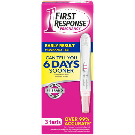 First Response Early Result Pregnancy Test, 3 Pack (Packaging & Test Design May (Best Day To Check Pregnancy Test)