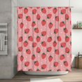 thumbnail image 5 of Honeii Strawberries Print Shower Curtain 72x72in,Bathroom Curtain,Waterproof Fabric Shower Curtain Set with Hooks, 5 of 5