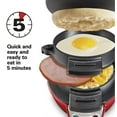 thumbnail image 3 of Electric Burger & Sandwich Maker with Egg Cooker Ring, Small Round Griddle for Breakfast, Hamburgers, Muffins, Croissants, Waffles, 3 of 5