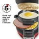 thumbnail image 3 of Electric Burger & Sandwich Maker with Egg Cooker Ring, Small Round Griddle for Breakfast, Hamburgers, Muffins, Croissants, Waffles, 3 of 5