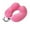 Pink, variant on RFUGUG Press-to-Inflate U-Shaped Pillow - Portable and Compact Travel U-Pillow - Ideal for On-the-Go Comfort and Neck Support