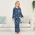thumbnail image 2 of Whale Turtle Crab Cozy Soft Long Sleeves Top and Pants 2 Piece Cool Pjs Pajamas Set Sleepwear Size 3-11Y, 2 of 6