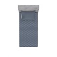 thumbnail image 2 of Ambesonne Japanese Fitted Sheet & Pillow Sham Set, Floral Checked Tile, Queen, Dark Blue Grey, 2 of 3
