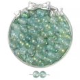 thumbnail image 1 of Cuentas de vidrio con forma de hielo a través de tinta que florecen con cuentas de oro, cuentas de vidrio hechas a mano, collar, pulsera, cadena, joyería, cuentas sueltas, accesorios, 1 of 5