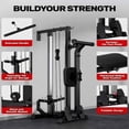 thumbnail image 3 of Cable Crossover Machine,Lat Pull Down Machine with Adjustable 16 Positions Dual Pulley System,Wall Mounted Pulley Tower functional traine for Home Gym Fitness, 3 of 6