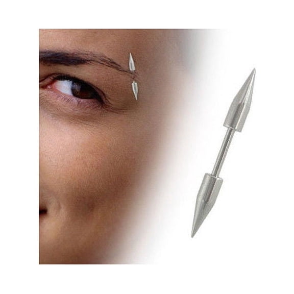 Surgical Steel 16G Spike Barbell Eyebrow Ring