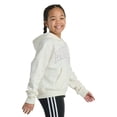 thumbnail image 3 of Girls adidas Long Sleeve Graphic Fleece Pullover Hoodie Color: Light Blue Size: MEDIUM, 3 of 4