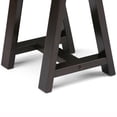 thumbnail image 4 of Simpli Home Sawhorse SOLID WOOD 50 inch Wide Modern Industrial Console Sofa Table in Dark Chestnut Brown, 4 of 10
