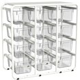 thumbnail image 1 of STOREX STOREX Support de Rangement avec 12 Bacs à Linge, Effacer, 1 of 1