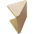 thumbnail image 6 of 10"W x 10"D x 10"H Wide Concord Rough Cedar Woodgrain TimberThane Corbel, Primed Tan, 6 of 6