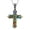 Cross Shield, variant on Mens Cross Necklaces Black Oxidsized Murano Style Flower Stainless Steel Chain Size 20" Catholic Faith Religious Glass Jewelry Christian Birthday Christmas Gifts for Women