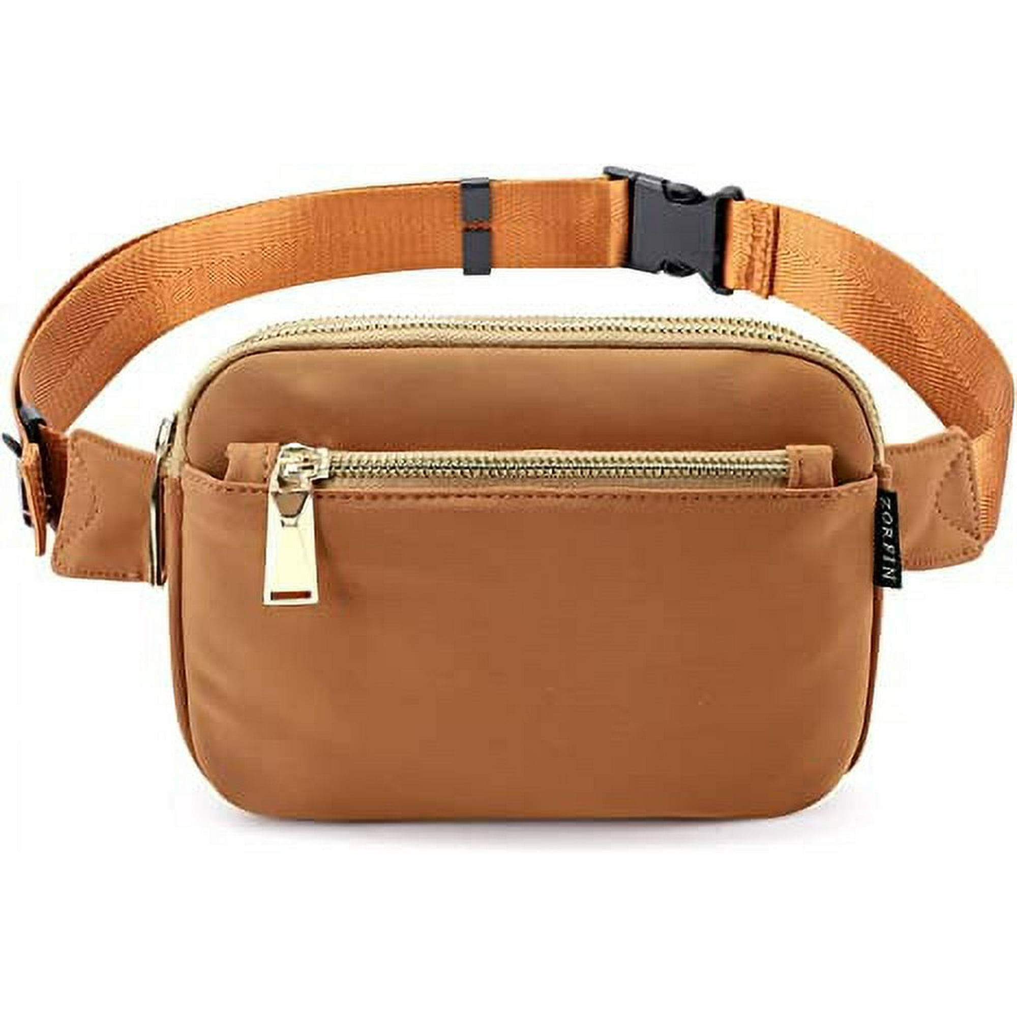 Fanny Packs for Women Men Fashion Waist Pack Belt Bag with Adjustable Strap for Outdoors Workout Traveling Casual Running Hiking Cycling Brown2 Walmart