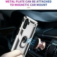thumbnail image 6 of Designed for Samsung Galaxy A13 5G Case, Military Grade Protective Phone Case Cover with Enhanced Metal Ring Kickstand [Support Magnet Car Mount] Compatible with Samsung Galaxy A13 5G, Silver, 6 of 8