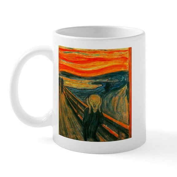 CafePress - The Scream Mug - 11 oz Ceramic Mug - Novelty Coffee Tea Cup
