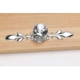 thumbnail image 7 of 5 Pcs 4.7" Drawer Dresser Knobs Pull Handles - Crystal Glass Diamond Decorative Knobs with Plate, Cabinet Cupboard Door Knobs with Screws for Kitchen Bathroom Office Decoration, 7 of 7