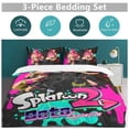 thumbnail image 6 of Splatoon 3-Piece Bedding Set Soft Warm And Comfortable Bed Set with 1 Duvet Cover And 2 Pillowcases, 6 of 8