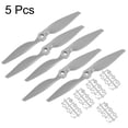 thumbnail image 3 of Uxcell 10x5 Inch RC Propellers 2-Vane Blades Props Gray with Adapter Rings RC Airplane Aircraft Prop Replacement 5Pcs, 3 of 6