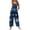 #01Dark Blue, variant on Vintage Patchwork Quilt Overalls Country Style Jumpsuit Loose Fit Brown M