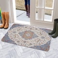 thumbnail image 5 of Boho Light Blue Vintage Country Patterned Carpet Door Mat 30 X 17 Inch Welcome Doormat Indoor Outdoor Entrance Floor Mat Non Slip Spring Summer Decor Rubber Mats, 5 of 6