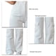 thumbnail image 4 of Pantalones de Mujer con Múltiples Bolsillos Ajuste Relajado Pierna Ancha Recta Cintura Media Pantalones Informales de Calle Blanco XXL, 4 of 5
