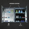 thumbnail image 4 of Blossom Rigel 20" LED Medicine Cabinet | Right Hinge | Aluminum Frame | Adjustable Shelves | Smart Memory, 4 of 11