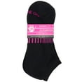 thumbnail image 4 of (2 pack) On the Go Women's Low Cut Socks (Black Lavender Heel Toe, 2 Pair), 4 of 5
