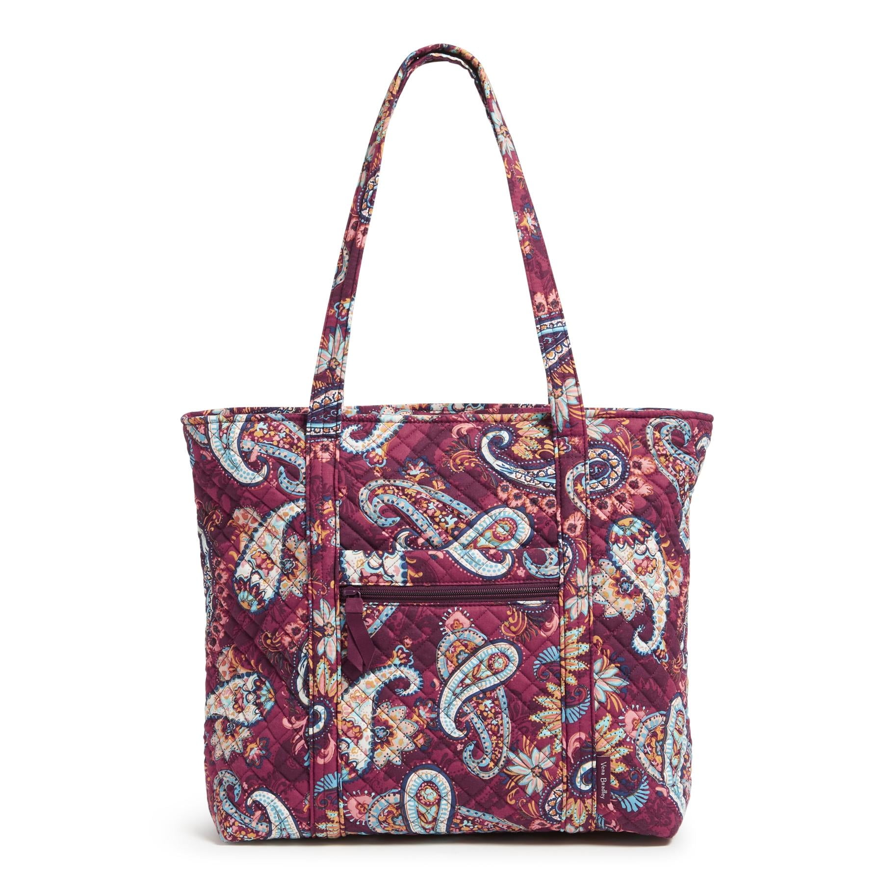 Vera Bradley Women's Cotton Vera Tote Bag Paisley Jamboree