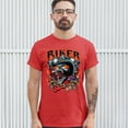 thumbnail image 3 of Tee Hunt Biker From Hell T-shirt Ride or Die Skeleton Outlaw Route 66 Men's Tee, Red, XX-Large, 3 of 5