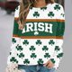 thumbnail image 5 of Tops para las Mujeres de Moda Otoño Día de San Patricio Suéter Impreso, Suelto Cuello Redondo Manga Larga Blusa Casual, 5 of 7