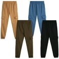 thumbnail image 2 of Quad Seven Boys' Sweatpants - 4 Pack Active Fleece Cargo and Basic Jogger Pants (Size: 4-18), 2 of 6