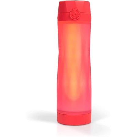 Hidrate Spark 3 Smart Water Bottle, Tracks Water Intake and Glows to Remind You to Stay Hydrated, BPA Free, 20 oz, Coral
