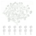 thumbnail image 1 of Uxcell M3x20mm Kit de Tornillos de Acrílico Transparente y Tuercas Hexagonales, Tornillos de Cabeza Redonda Phillips de Plástico PC, Juego Transparente de 50, 1 of 5