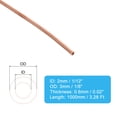 thumbnail image 2 of Uxcell Tubo de Cobre de 1mm ID 2mm OD 0.5mm Grosor 99.9%, Tubo Redondo Sin Costura de 3.28 Pies para Refrigeración e Industria, 1/12 Pulgada x 1/8 Pulgada x 0.02 Pulgada, 2 of 6