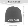 thumbnail image 2 of Custom Beanie Hat for Men, Add Your Photo, Pattern, Name or Text, Customized Winter Gift for Dad, Husband, Son, boyfriend., 2 of 8