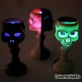 thumbnail image 5 of SLYNSHome Halloween Skull Candlestick Decorative Skull Taper Candle Holders for Halloween Home Party Supplies, 5 of 6