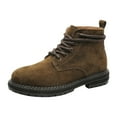 thumbnail image 3 of WEAIXIMIUNG Snow Boots Men 9.5 Versatile Men's Classic Durable Work Motorcycle Footwear Fashionable Round Toe Boots, 3 of 8