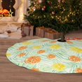 thumbnail image 6 of Sikiie Tree Palms Lemon 30-48 inches {designName} Print Christmas Tree Skirt Snowman Xmas Tree Skirt with Edge Christmas Decorations for Holiday Party36", 6 of 7
