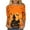 3/4 Length Sleeve Women Tops AE & Yellow, variant on VKOYWKM 3/4 Length Sleeve Womens Tops Halloween Ghost Print T Shirts Fall Tunic Tops Loose Fit Crew Neck Party Blouse