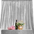 thumbnail image 5 of JYFLZQ 2 Sequin Backdrop Curtain, 4ft x 8ft, 2 Panels, Sparkling Silver Photo Booth Background, 5 of 6