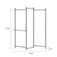 thumbnail image 3 of IRIS USA Clothes Rack, Collapsible Clothing Rack, Foldable Clothes Drying Rack, Garment Rack with Shelf, Clothing Rack with 3 Panels, Black, 3 of 4