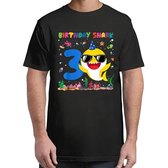 Birthday Shark 3rd Toddlers Birthday T-Shirt Hot Unisex S-4XL